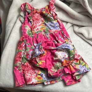 Polo Ralph Lauren floral pink dress